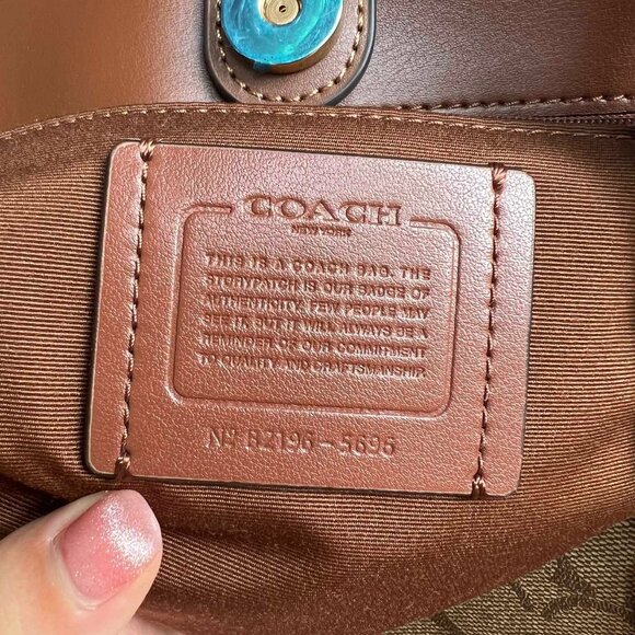 NWT coach city tote Coach Brown Signature Tote Bag - Picture 8 of 9